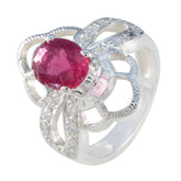 Paula Boho Multicolor Gemstone Ring with Silver Accent